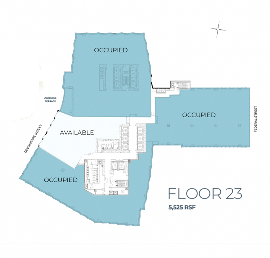 Floor 23 floor plan — 5,525 RSF